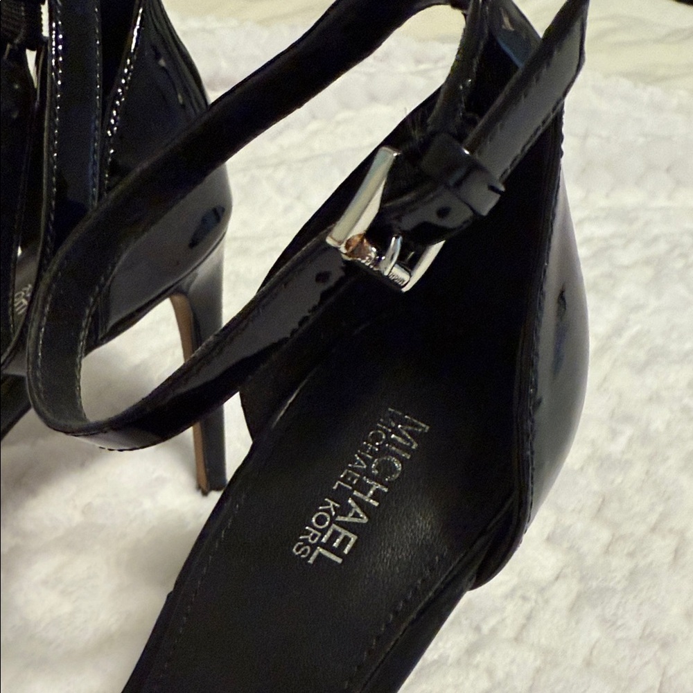 Michael Kors Paris Black Sequin Heels - Picture 2 of 5